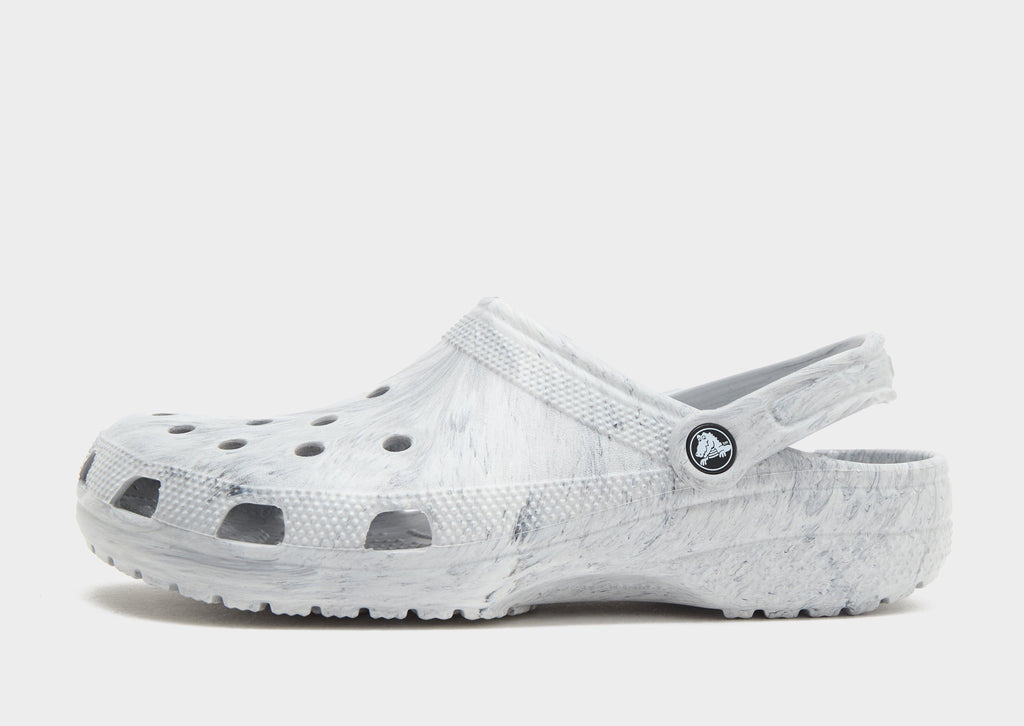 Grey Crocs Classic Clogs Marbled