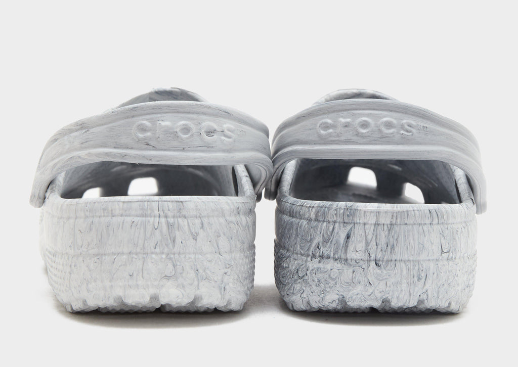 Grey Crocs Classic Clogs Marbled