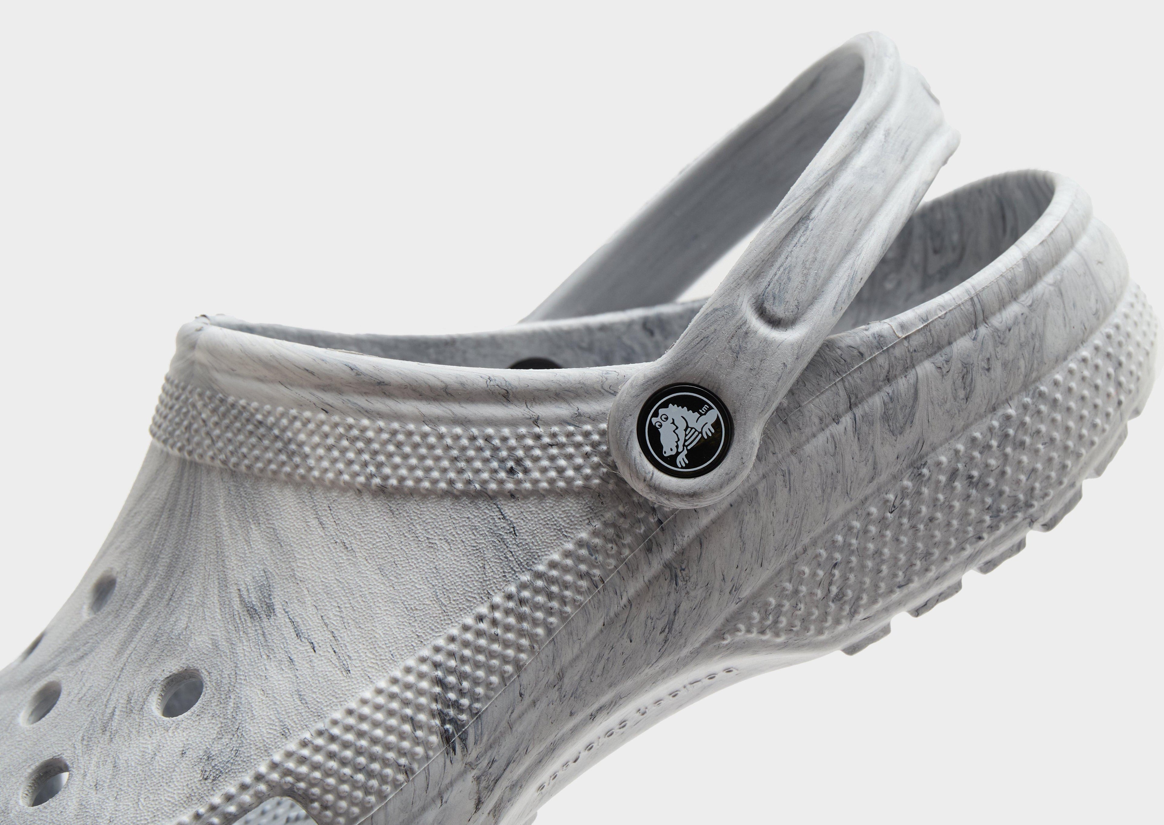 Grey Crocs Classic Clogs Marbled
