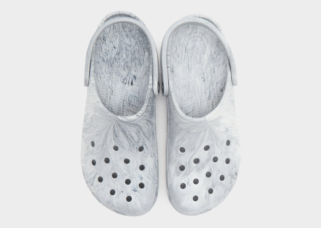 Grey Crocs Classic Clogs Marbled