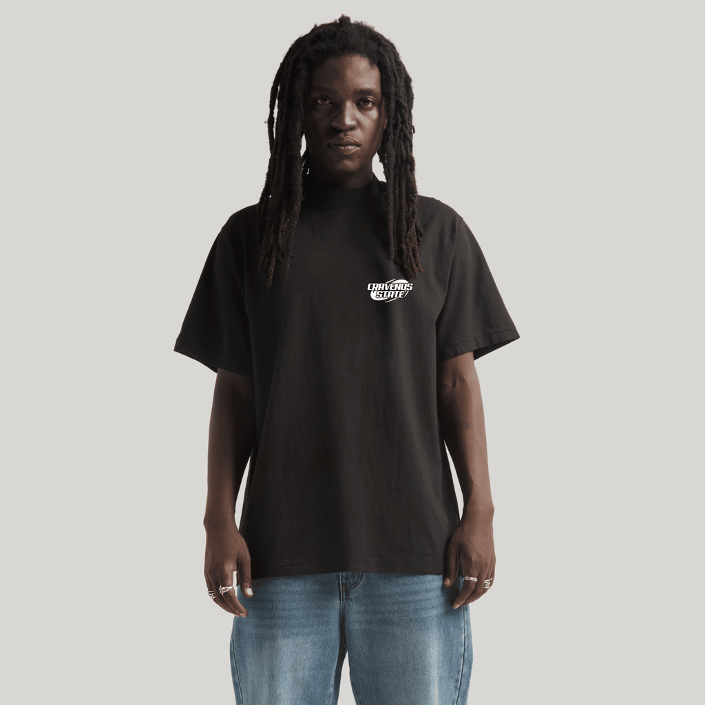 Cravenus "State Worldwide" Max Heavyweight Garment-Dyed Tee - Cap On